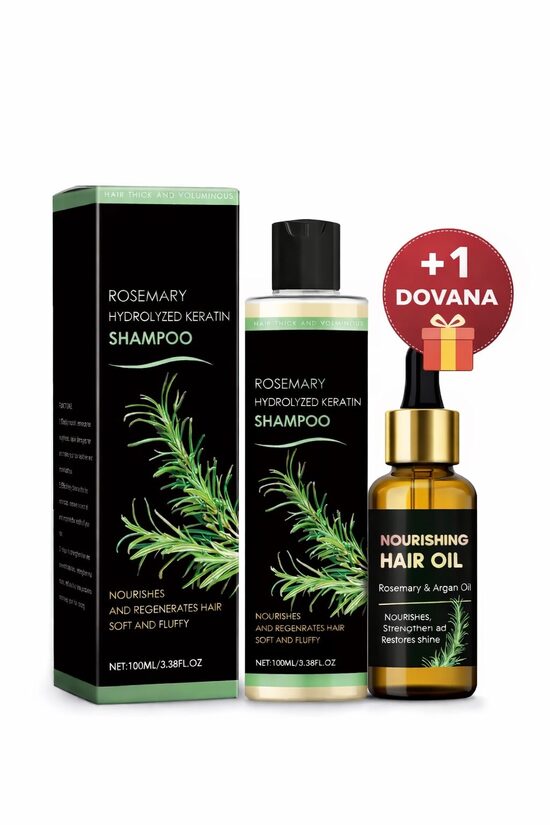 Universalus Plaukų Šampūnas Nuo Plaukų Slinkimo + Maitinamasis Plaukų Aliejus NEMOKAMAI