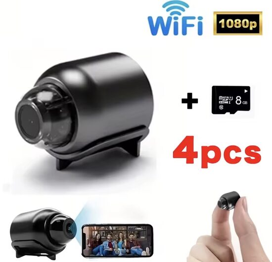Ypač Aukštos Raiškos Mini Stebėjimo Kamera + SD Kortelė