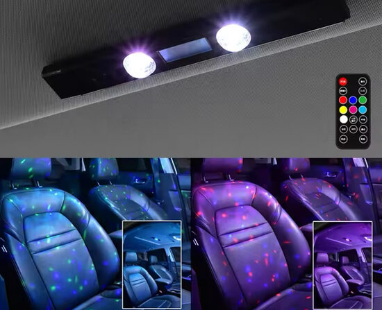 Universalus Automobilio Salono LED Apšvietimas