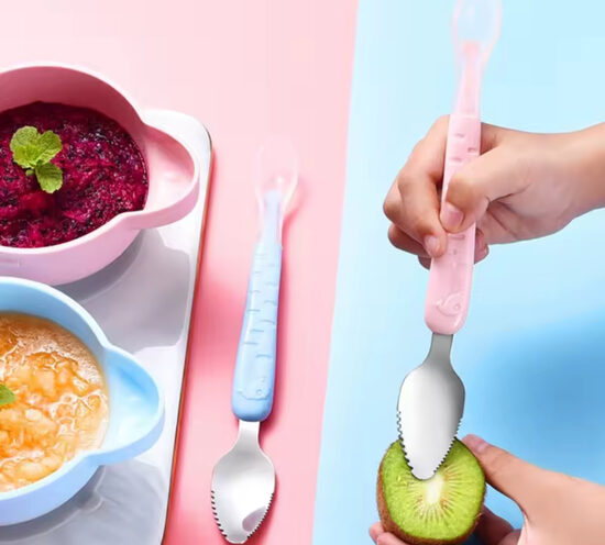 Universalus valgymo šaukštelis kūdikiui 5 Vnt.