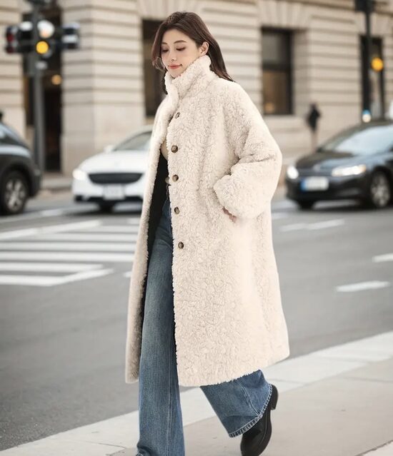 Universalus stilingas žieminis paltas