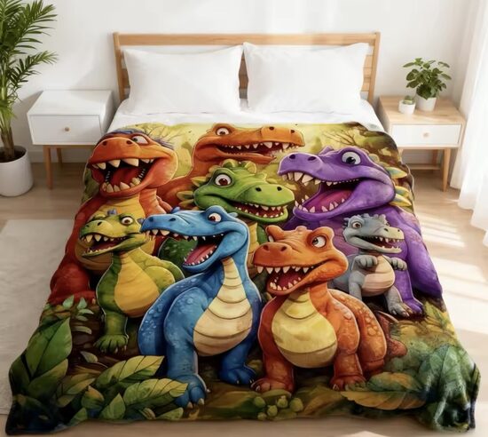 Universali 3D Miegamojo Kaldra „Dinozaurai“